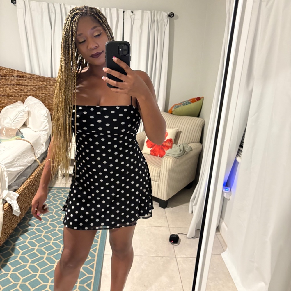 Naked Wardrobe S Polka Dot Mini Dress - Picture 5 of 5